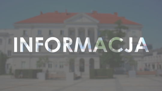 Informacja dotycząca parkowania na Placu Wolności