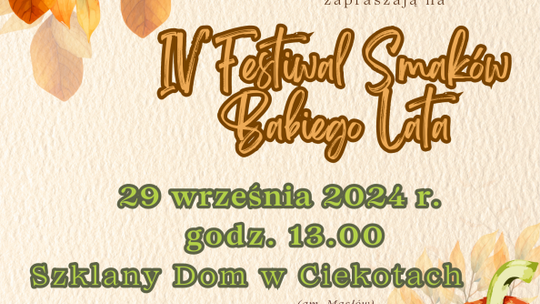 IV Festiwal Smaków Babiego Lata pod patronatem Radia Rekord