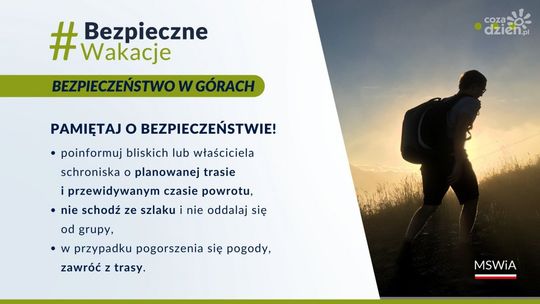 Jak bezpiecznie wypoczywać- zalecenia 