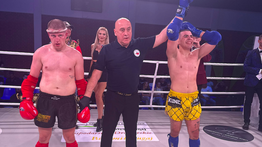 Jakub Rychel z Klinczu Kielce wygrywa podczas gali MFC 25