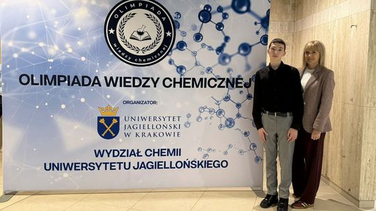 Jakub Szwagierczak ze "Staszica" w finale Ogólnopolskiej Olimpiady Wiedzy Chemicznej UJ