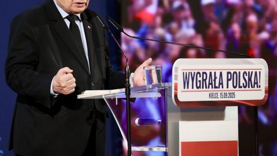 Jarosław Kaczyński w Kielcach — dziękował za poparcie, krytykował rząd