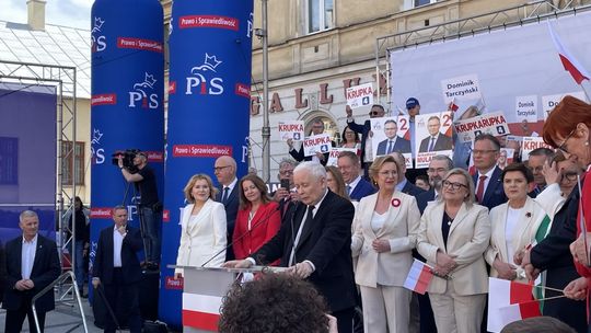 Jarosław Kaczyński w Kielcach: Polska musi być w Unii Europejskiej