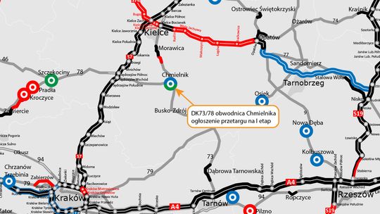 Jest przetarg na pierwszy etap obwodnicy Chmielnika. Nowa droga będzie miała 3,3 km