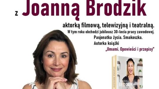 Joanna Brodzik w Opatowie promuje swoją książkę 
