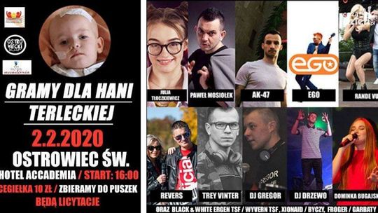 Jutro Ostrowiec gra dla Hani! Jutro Ostrowiec gra dla Hani!