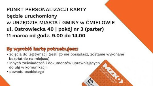 Kartę MZK będzie można wyrobić w Ćmielowie