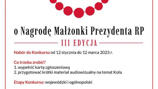 KGW znów powalczą o nagrodę Pierwszej Damy  