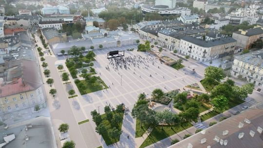Kielce planują wielką przebudowę Placu Wolności.  Miasto ogłasza szczegóły inwestycji za ponad 110 mln zł