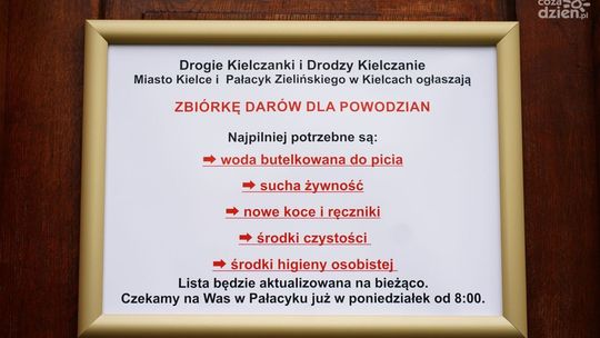 Kielce zbierają dary dla powodzian. Uruchomiono dwa punkty zbiórki