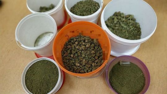 Kilogramy narkotyków i broń u 48-latka z Ostrowca