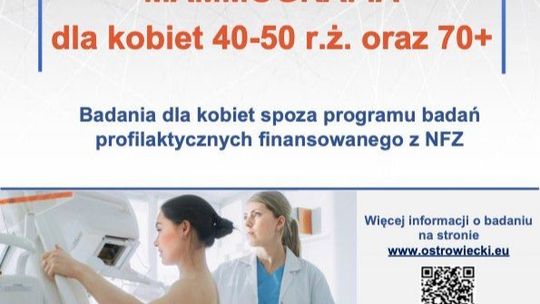 Kobieto! Zapisz się na bezpłatną mammografię