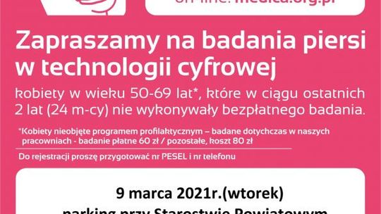 Kobieto zrób sobie prezent, idź na badania