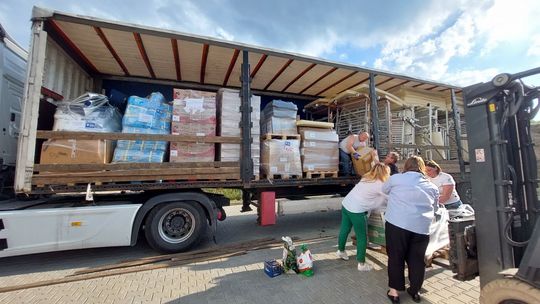 Kolejny transport z darami dla Ukrainy wyjechał z Kielc