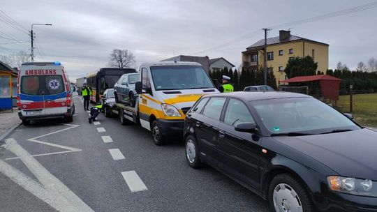 Kolizja na odcinkowym pomiarze prędkości 