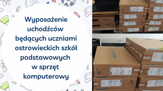 Komputery dla uczniów z Ukrainy 