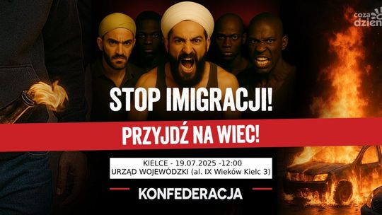 Konferencja prasowa i protest środowisk Konfederacji w Kielcach