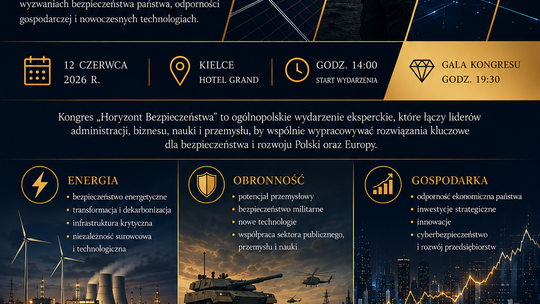 Kongres Horyzont Bezpieczeństwa 2026. Kluczowa debata o przyszłości Polski już 12 czerwca w Kielcach
