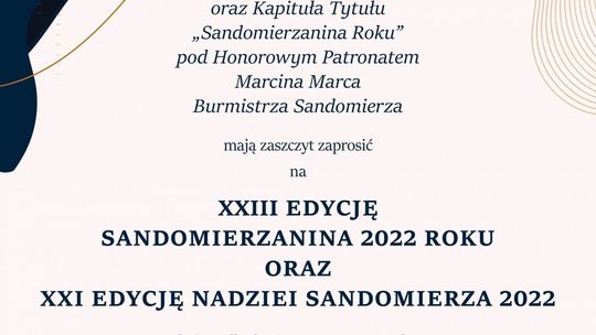 Kto będzie Sandomierzaninem roku 2023?  