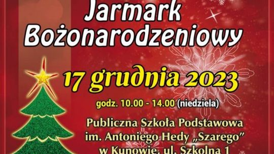 Kunów zaprasza na Jarmark Bożonarodzeniowy z atrakcjami 