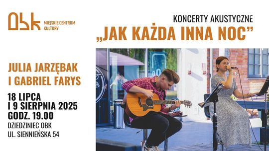 Letnie koncerty na dziedzińcu OBK