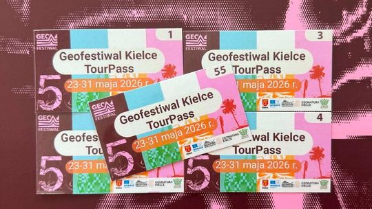 Limitowana karta GeoFestiwal Kielce TourPass tylko podczas pierwszego dnia wydarzenia