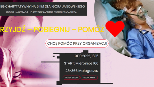 Małogoszcz: Pobiegną dla Igora