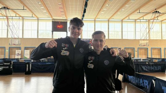 Mateusz Zalewski na podium Grand Prix Polski w Gliwicach