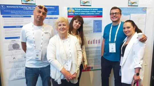 Międzynarodowy sukces zespołu Kliniki Chorób Płuc i Alergologii szpitala w Czerwonej Górze