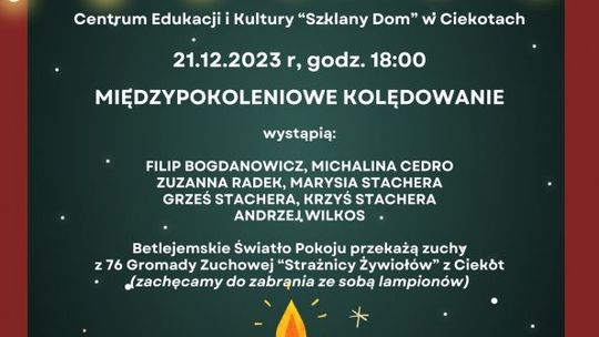 Międzypokoleniowe kolędowanie w "Szklanym Domu"