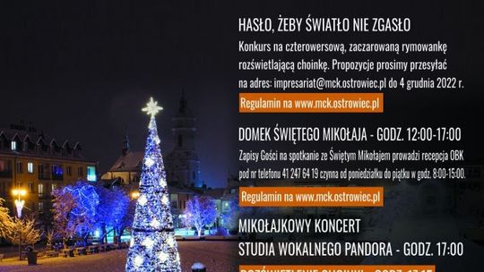 Na ostrowieckim Rynku będzie błyszcząca od świateł choinka i Mikołaj