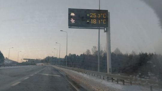 Na termometrach nawet -25 st. C. Było najzimniej w tym sezonie