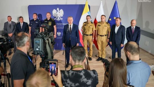 Narada służb z Ministrem Spraw Wewnętrznych Tomaszem Siemoniakiem w Kielcach