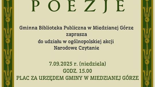 Narodowe Czytanie 2025 w Miedzianej Górze — spotkanie z Mistrzem z Czarnolasu