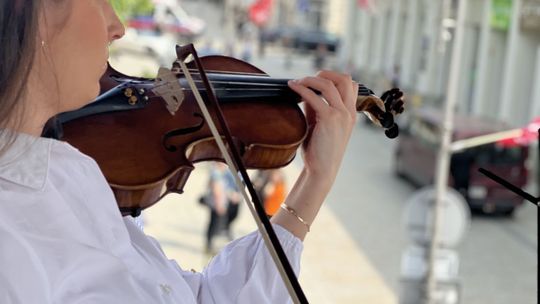 Nessun dorma z włoskiego balkonu 