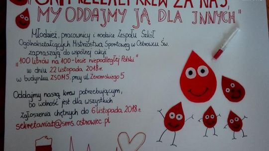 Nie bądźmy obojętni - podzielmy się krwią!