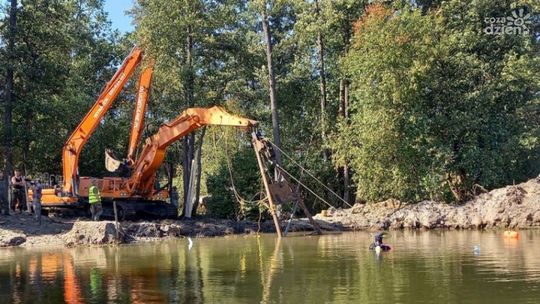 Niemiecki czołg wydobyty z Czarnej Nidy