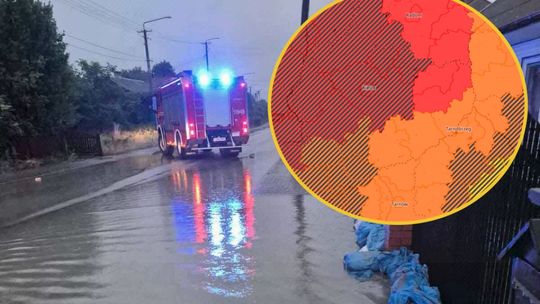 Niż genueński nad Świętokrzyskiem. Raport na bieżąco: intensywne ulewy, burze i ewakuacje harcerzy