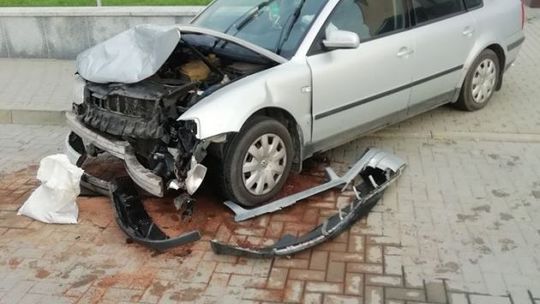 Nocna kolizja na ul. Partyzantów w Opatowie