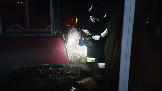 Nocny pożar na Klimkiewiczowskiej 