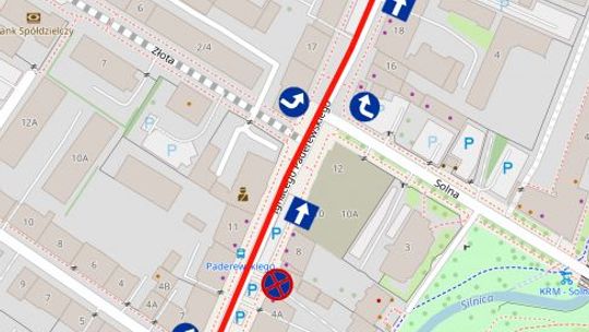 Nowe zmiany organizacji ruchu w centrum Kielc