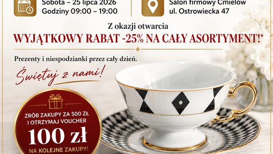 Nowy salon Polskiej Porcelany w Ćmielowie. Wielkie otwarcie już w sobotę