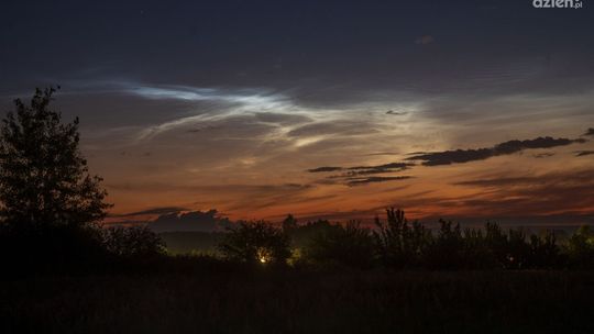 Obłoki srebrzyste zaświeciły nad regionem
