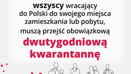 Obowiązkowa kwarantanna dla powracających do Polski