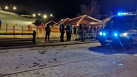 Obywatelskie zatrzymanie nietrzeźwego narciarza w Bałtowie