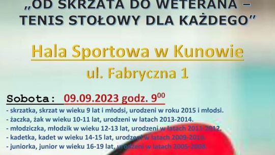 Od skrzata do weterana - tenis stołowy dla każdego