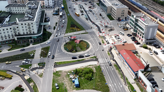 Od soboty zmiany przy dworcu w Kielcach. Na ważnym skrzyżowaniu powstanie tymczasowe rondo