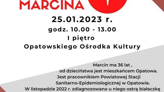 Oddaj krew, pomóż Marcinowi