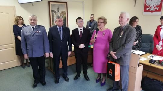 Odznaczenia na sesji 