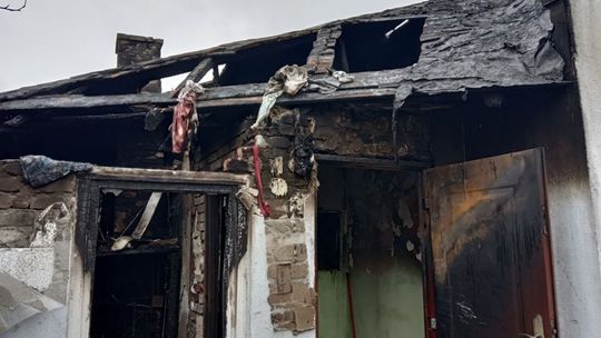 Ogień strawił ich dobytek